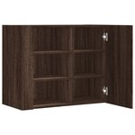 vidaXL Armoire murale chêne marron 75x35x60 cm bois d'ingénierie