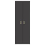 vidaXL Armoire de rangement 2 Pièces Noir 60 x 40 x 180 cm Acier