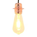vidaXL Douilles de lampe 2 Pièces bronze or rose E27