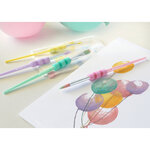 FABER-CASTELL Set de pinceaux à poils synthétiques pastel