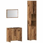 vidaXL Ensemble de meubles salle de bain 3 Pièces bois d'ingénierie
