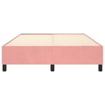 vidaXL Cadre de lit Rose 140x200 cm Velours