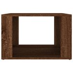 vidaXL Table de chevet Chêne marron 57x55x36 cm Bois d'ingénierie