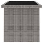 vidaXL Salon de jardin 11 Pièces avec coussins Résine tressée Gris