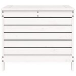 vidaXL Repose-pied de jardin blanc 62x63 5x53 5 cm bois de pin massif