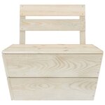 Vidaxl salon de jardin palette 6 pièces bois d'épicéa imprégné