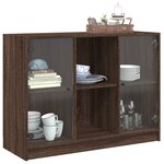 vidaXL Buffet chêne marron 102x37x75 5 cm bois d'ingénierie