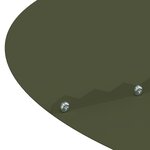 vidaXL Pot en métal vert olive Métal Grand Pot Rond Minimaliste