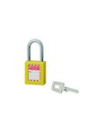 THIRARD - Cadenas de consignation LOTO Lockout Tagout 40 mm anse acier Ø 6 x 38 mm jaune