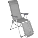 Tectake Lot de 2 chaises de jardin avec nuque rembourrée