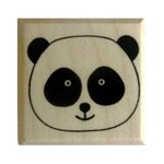 Tampon en bois tête panda