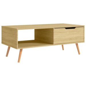 vidaXL Table basse Chêne Sonoma 100x49 5x43 cm Bois d'ingénierie