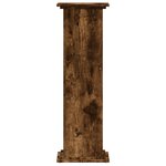 vidaXL Support pour plantes chêne fumé 33x33x100 cm bois d'ingénierie