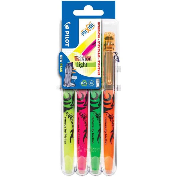 Surligneur frixion light set2go  étui de 4 pilot