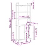 vidaXL Bibliothèque Chêne Sonoma 60 x 24 x 161 cm Bois d'ingénierie