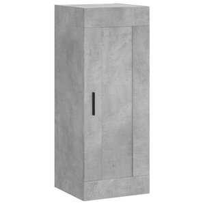 vidaXL Armoire murale gris béton 34 5x34x90 cm bois d'ingénierie