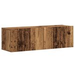 vidaXL Meubles TV muraux 3 Pièces vieux bois bois d'ingénierie