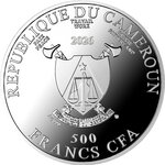 Monnaie WHITE-TAILED EAGLE Save The World Argent 500 Francs Cameroon 2026 (PRÉCOMMANDE)