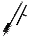 Bêche et tarière manuelle 120 mm avec rallonge mèche tarière 17 m