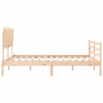 vidaXL Cadre de lit sans matelas 160x200 cm bois massif