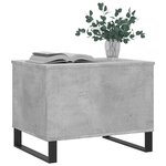 vidaXL Table basse Gris béton 60x44 5x45 cm Bois d'ingénierie