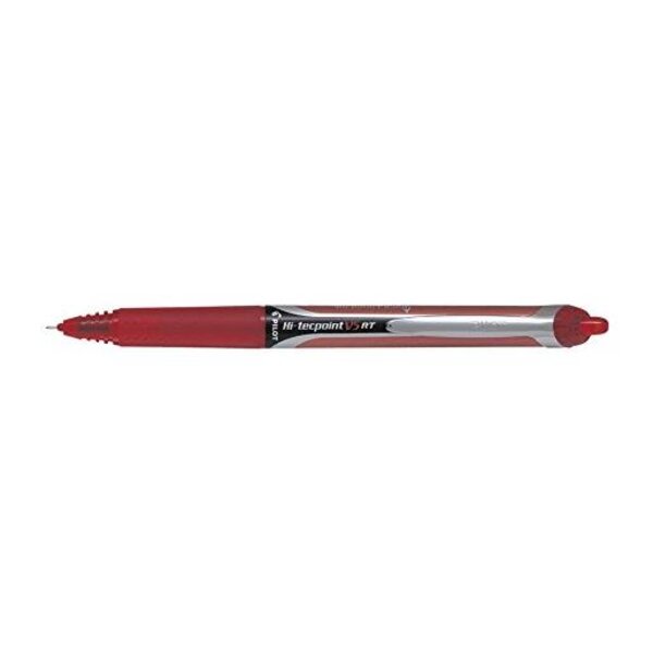 Stylo Roller à encre Rétractable Hi-Tecpoint V5 RT Trait 0 3 mm Rouge PILOT