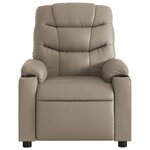 vidaXL Fauteuil de massage inclinable électrique cappuccino similicuir