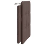 vidaXL Coussin de tête de lit marron 100 cm similicuir