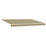 vidaXL Store Rétractable Automatique Vert et Jaune 450x350 cm