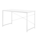 Bureau d'ordinateur poste de travail table MDF 120 cm blanc 03_0003510