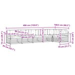 vidaXL Ensemble de canapés d'extérieur 6 Pièces Blanc et anthracite