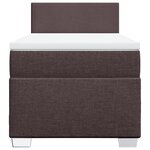 vidaXL Sommier à lattes de lit avec matelas Marron foncé 80x200 cm