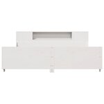 vidaXL Cadre de lit sans matelas blanc 180x200 cm bois massif de pin