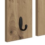 vidaXL Porte-manteau mural chêne artisanal 85 x 10 x 45 cm