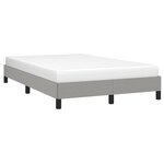 vidaXL Cadre de lit sans matelas gris clair 120x190 cm tissu