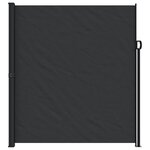 vidaXL Auvent latéral rétractable noir 220x500 cm