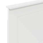 vidaXL Tête de lit avec tête de lit Blanc 90 cm Bois d'ingénierie