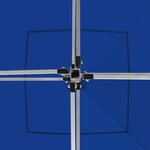 vidaXL Tente de réception pliable avec parois Aluminium 2x2 m Bleu