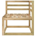 Vidaxl canapé de jardin 4 places avec coussins gris