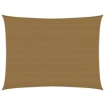 vidaXL Voile d'ombrage 160 g/m² Taupe 5x6 m PEHD