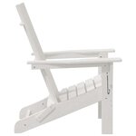 vidaXL Mobilier de jardin lounge 2 Pièces Blanc 74.5 x 80.5 x 90cm