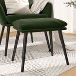vidaXL Repose-pied Vert foncé 45x29 5x35 cm Velours