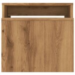 vidaXL Table basse chêne artisanal 100x48x40 cm bois d'ingénierie
