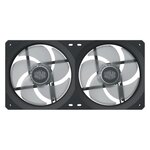 MasterFan SF240R ARGB - Ventilateur de boitier ARGB PWM - 650-1800 RPM - 2x 120mm