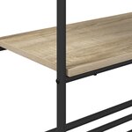 vidaXL Portant à vêtements avec étagères Chêne sonoma 60 x 30 x 171 cm
