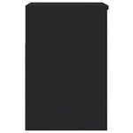 vidaXL Banc à chaussures Noir 60x30x45 cm Bois d’ingénierie