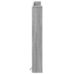 vidaXL Cabinet de Tête de Lit avec LED Gris Sonoma Bois d'ingénierie