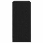 vidaXL Armoire à chaussures chêne noir 57x34x76 cm bois d'ingénierie