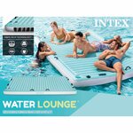 Intex Chaise longue gonflable bleu 310x183 cm vinyle