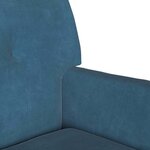 vidaXL Banc Chesterfield Bleu 112 x 65.5 x 75 cm Velours